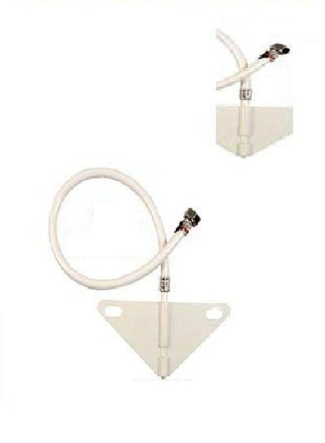 SHRUTI Jet sprey PVC Plate & PVC Nozzle with Plain Pipe (Size -24'') Specially for Toilet Jet Sprey- 1102 Ivory - Image 1